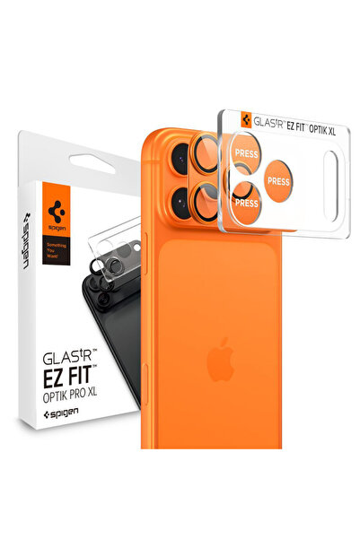 Spigen - Optik.tR EZ Fit Pro XL Camera Glass - iPhone 17 Pro Max - Orange