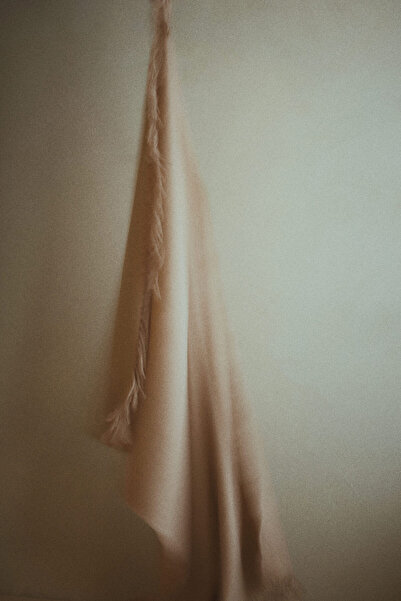 H&M Püsküllü ve Yün Karışımlı Battaniye