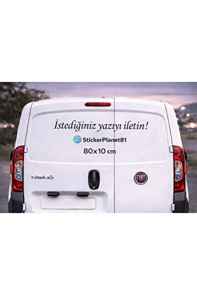 AlpiLeo Kişiye Özel Ticari Araç Arka Cam Yazısı Sticker| WV, Peugeot, Fiat Ba...