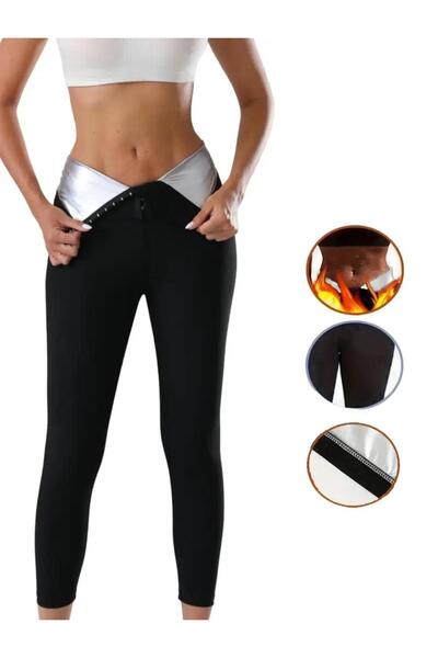 FİT WOMEN Colanți termici modelatori cu agrafe 4409