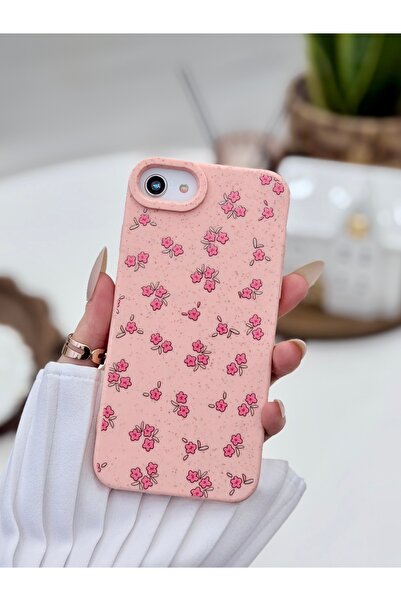 Go Aksesuar iPhone 6 - 7 - 8 - Se 2020 - Se 2022 Compatible Print Mini Pink F...