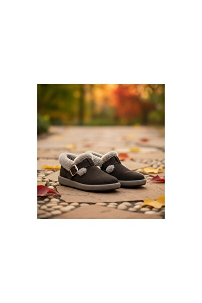 AsGlobal حذاء شتوي من الجلد الطبيعي مع فرو داخلي من جلد النوبوك