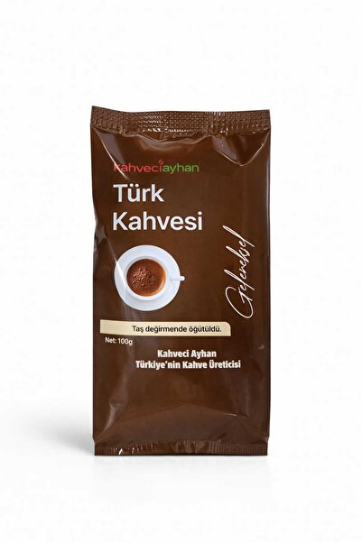 kahveciayhan Klasik Geleneksel Sade 100g Türk Kahvesi Taze Çekilmiş Orta Kavrum