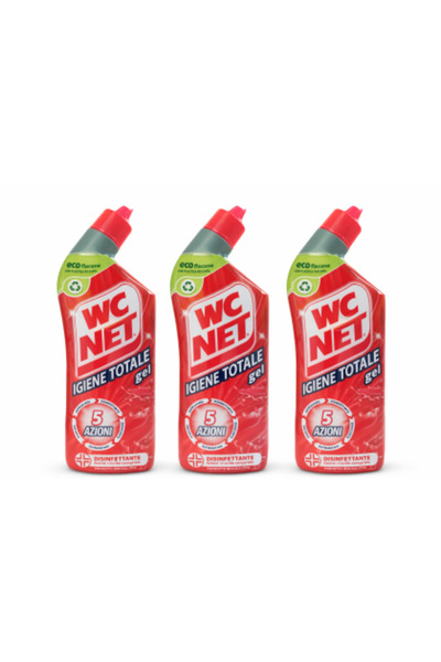 WC NET Set de geluri pentru igienă totală – 3 × 700 ml
