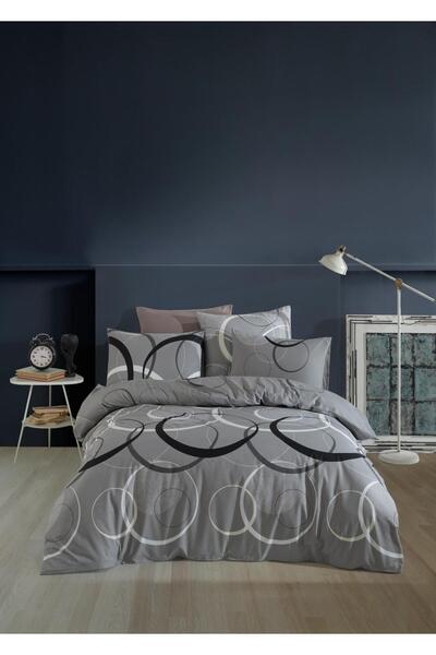 NazeninHome Ranforce 100% Cotton Double Duvet Cover Set Wave |   Without Sheets