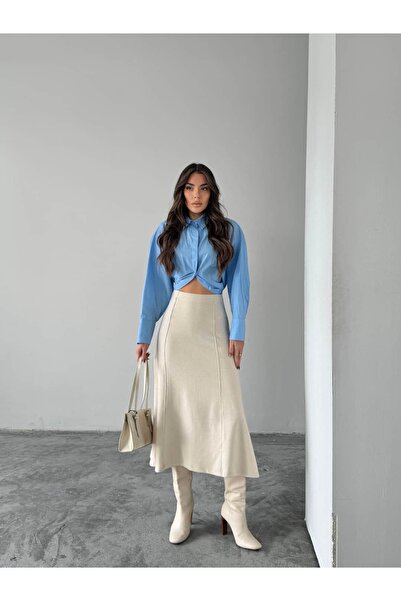 mydukkan.co piped Midi Skirt with Sides