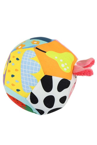 BUDİZZZ Soft Plush Baby Ball |   Cow Design XL Development Ball (27 cm)
