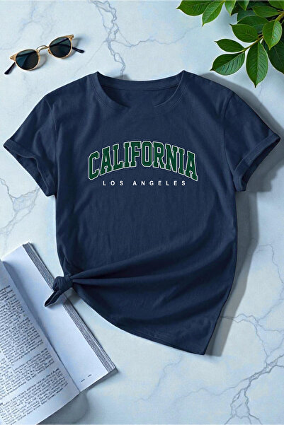 uyguntarz تيشيرت بتصميم كاليفورنيا مطبوع للجنسين