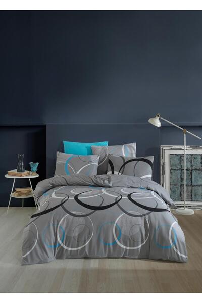 NazeninHome Ranforce 100% Cotton Double Duvet Cover Set Wave |   Without Sheets