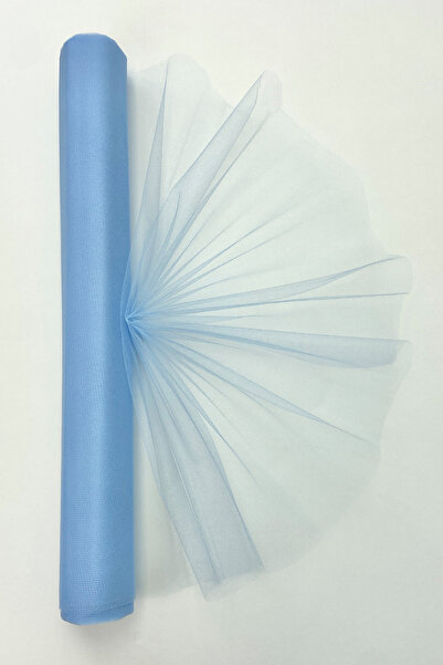 ZEYMERADE 27 متر من التول الإيراني اليوناني باللون الأزرق الفاتح، لتزيين حفلا...