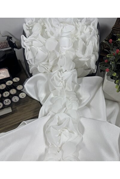 jasmina store gül motifli zarif şifon şerit aksesuar