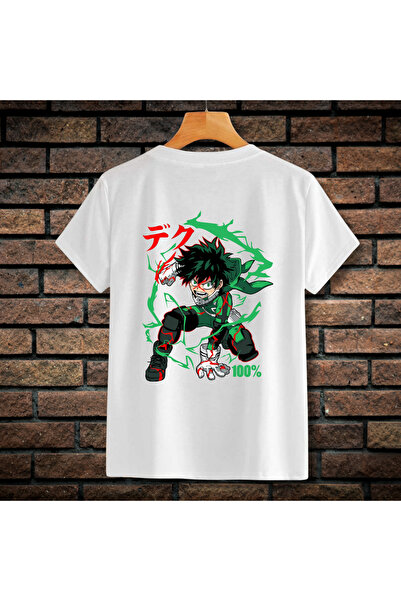 CXO Craft Tricou Barbati cu Broderie si Imprimeu, Izucu Midoriya, Bumbac