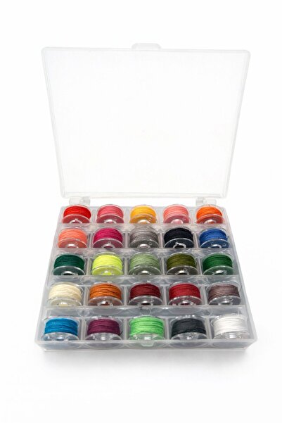 MUSİ PLASTİK MASURA KUTULU İPLİ (ŞEFFAF) 25li ev masurası