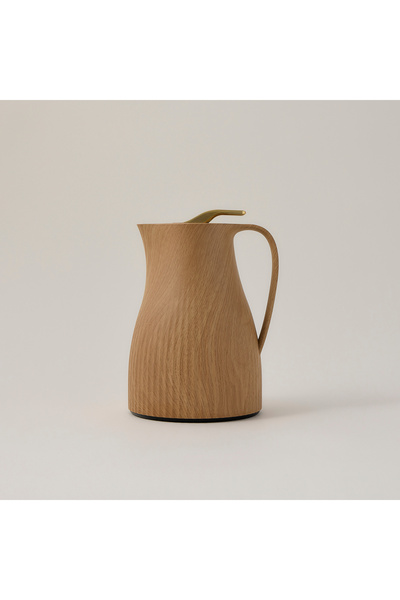 Dallaty plastic vacuum flask light wooden 1L