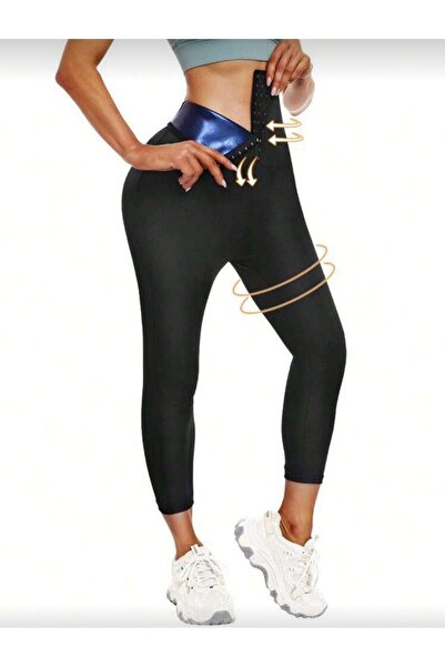 FİT WOMEN Ψηλόμεσο κολάν αδυνατίσματος και ανόρθωσης με αγκράφες