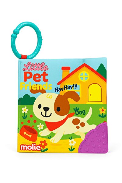 BUDİZZZ كتاب التجربة الحسية للأطفال مع أداة التسنين: أصدقائي الصغار الحيوانات