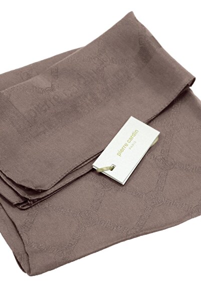Pierre Cardin Lyocell Monogram Scarf - 1080900-932 - Milky Brown