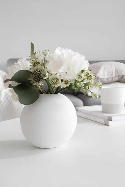 betonmall Decorative Concrete Globe Vase |   Minimalist Handmade Ball Cobalt ...