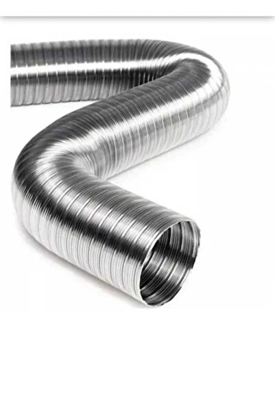 ÇEÇEN HOME 1,5 Mt Aspiratör Borusu 120mm Telli Kopmayan Davlumbaz Baca Flexib...