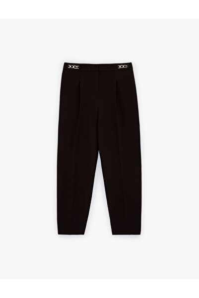 Koton Pantaloni morcov cu accesorii metalice cu detaliu de pile