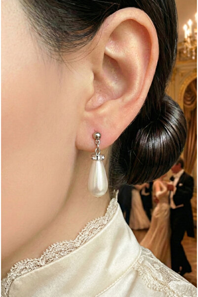 Happyline İncili Küpe , Büyük İnci Küpe , Tasarım Küpe , Şık İnci Küpe , Şeki...