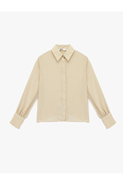 Koton Regular Fit Classic Collar Buttoned Long Sleeve Shirt