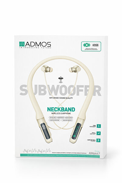 ADMOS سماعة أذن لاسلكية AM6447 تُعلق حول الرقبة.