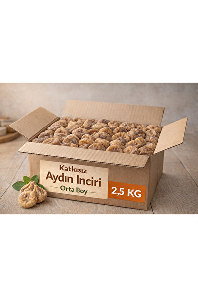 Ege'den Doğal Ürünler Aydın Kuru İncir | Katkısız 2025 Mahsülü | 2,5 kg