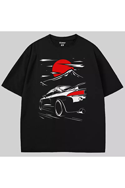 Crazy Митсубиши Eclipse Mountain Оверсайз тениска