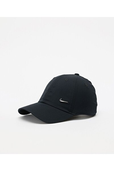 Nike Nsw Dri-Fit Club Metal Swoosh Unisex Hat Fb5372 Fb5372-010