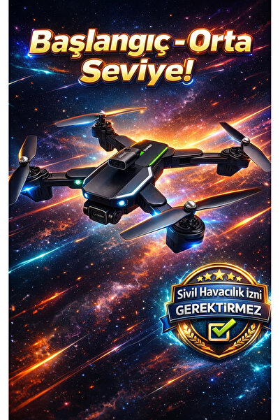 FaroxTech Çift 720p HD Kameralı Katlanabilir Drone-Taşıma Çantası Hediyeli-Si...