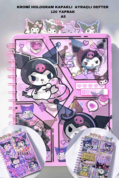 ALLStore KROMİ HOLOGRAM KAPAKLI AYARAÇLI DEFTER A5 120 YAPRAK