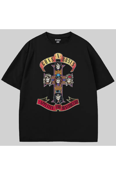 Crazy Guns N Roses Appetite for Destruction Oversized t Shirt