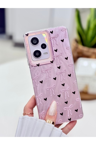 Go Aksesuar Xiaomi Redmi Note 12 Pro 5g Compatible Shine Bow Design Color Cha...