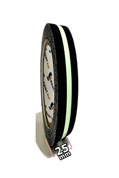 BANT EVİ Fosforlu Kaydırmaz Bant İnce 2.5cmx25mt Fotolümenli Merdiven Bandı