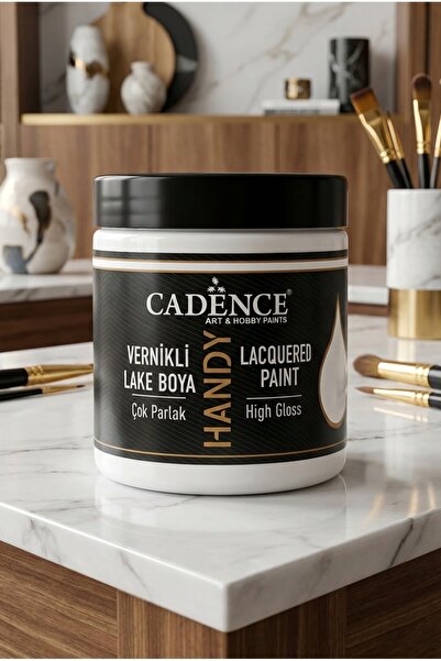 Cadence Handy Lake Parlak L001 Beyaz 250 ml Boya Tüm Yüzeyler İçin Kokusuz Ve...