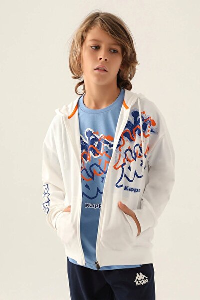 Kappa 5-16 Years Old Licensed Boy's Cardigan-Ecru