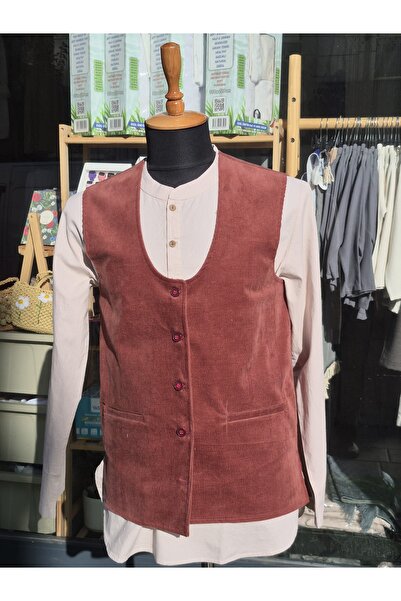 Nurul kisve Velvet Vest Lined with 4 Pockets