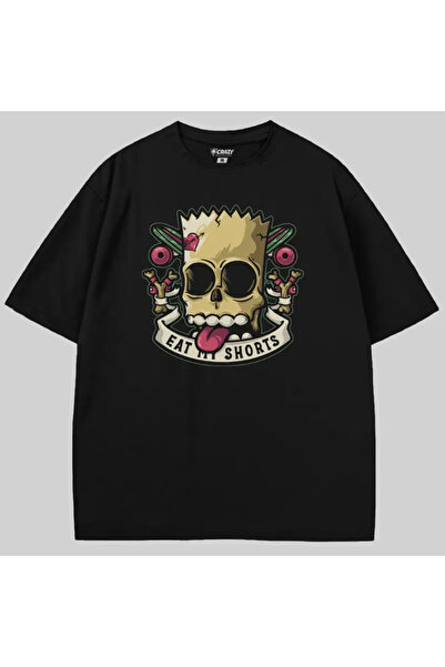 Crazy Tricou The Simpsons Bart Bad To The Bone supradimensionat