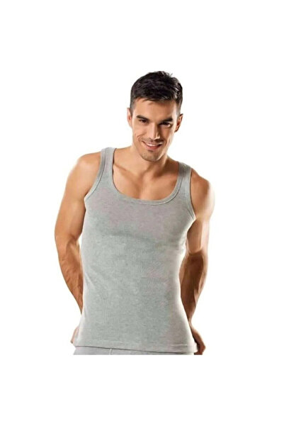 Pijamoni Gri Pamuklu Atlet 6'lı