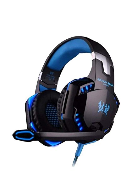 KOTION EACH سماعة رأس G2000 سلكية للألعاب تغطي الأذن، متوافقة مع PS4/PS5/XOne...