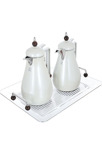 Generic Al Saif Gallery Crystal Thermos Set, 1/0.7 litre, tofaria, thermal gl...