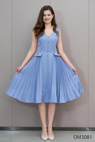 BRATO A soft dress with a side pleat