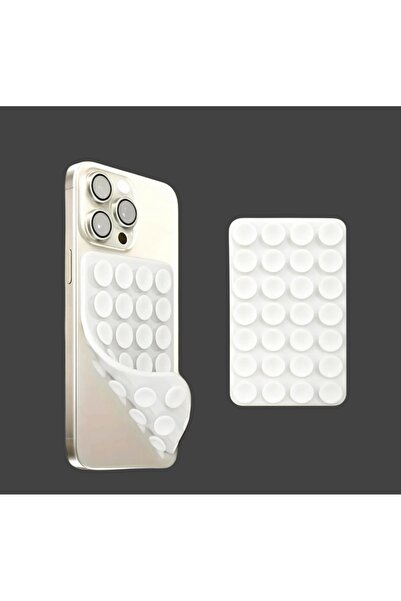 CEP-HANE Silikon Vakumlu Telefon Tutacağı 24 Vantuzlu 1 Paket Çift Taraflı Ya...