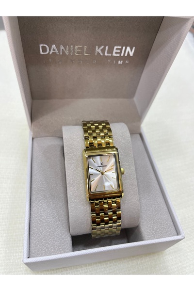 Daniel Klein Köşeli Gold Gümüş Renk Orjinal Kol Saati