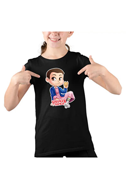 OEM Παιδικό T-shirt για κορίτσια Stranger Things Jane Eleven Cartoon Drawings