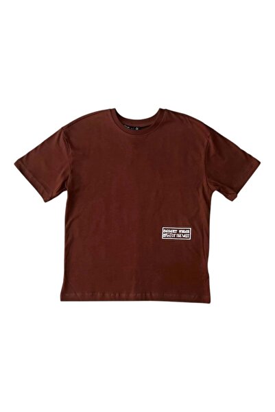 RYZE ÇOCUK Cactus Printed Tshirt Brown