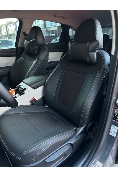 Atlas Oto Giyim Atlas Oto Hyundai Tucson Car-Specific Leather-Linen Seat Cover