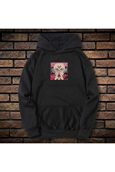 CXO Craft Men's Hoodie with Embroidery and Print, Jujutsu Kaisen, Cotton