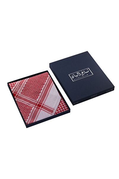 retal Al-Bayan Classic Red Cellular Shemagh